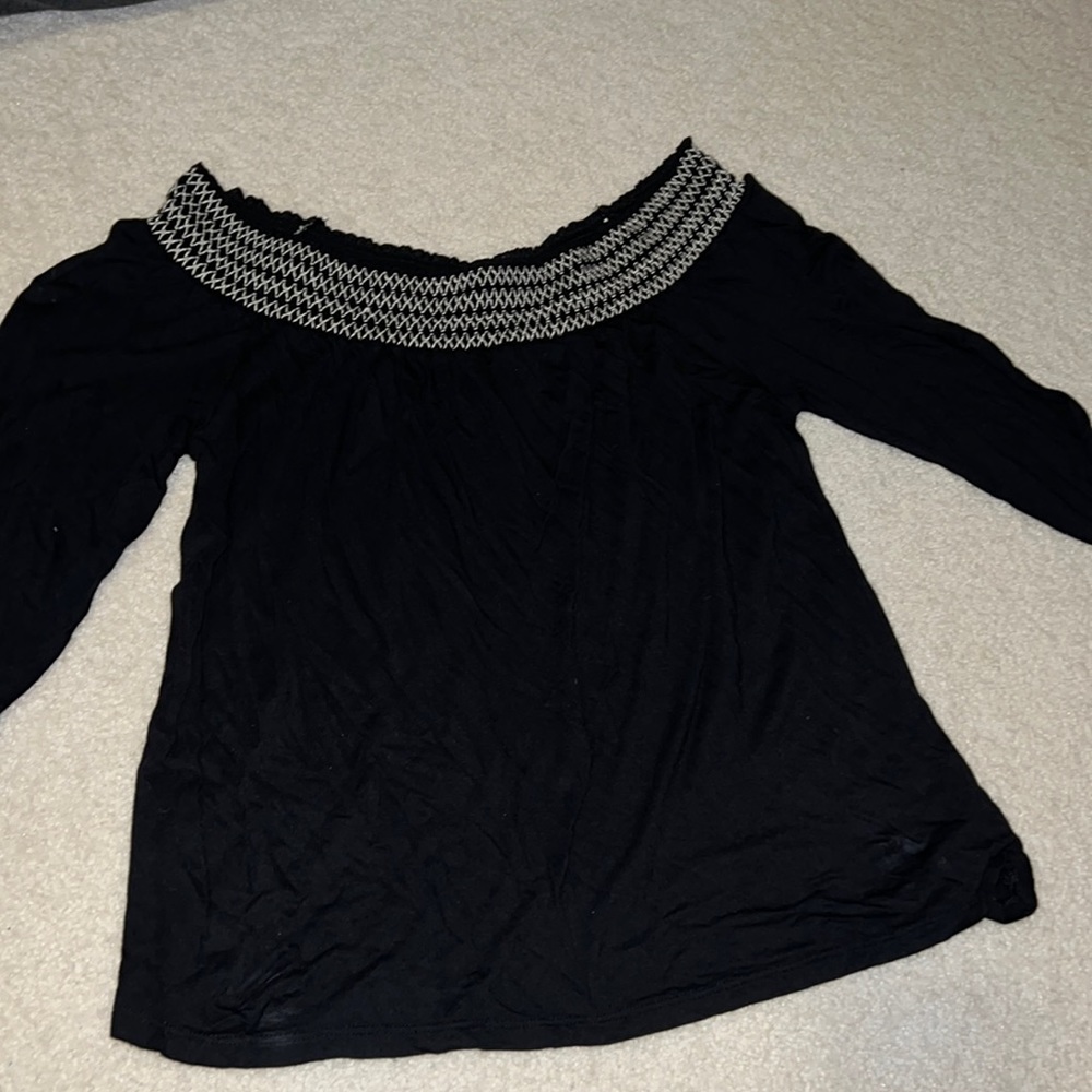 Off the shoulder 3/4 sleeve